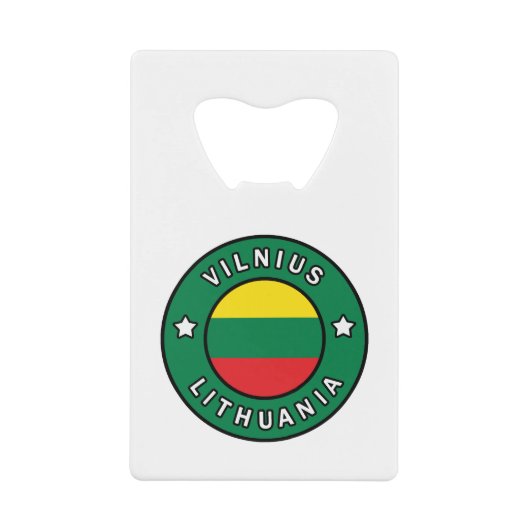 Vilnius Litauen Geldbeutel Flaschenöffner (Vorderseite)