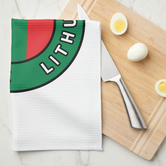 Vilnius Litauen Geschirrtuch (Viertel Falte)