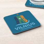 Vilnius Litauen Getränkeuntersetzer (Linke Seite)