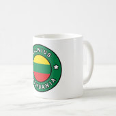 Vilnius Litauen Kaffeetasse (VorderseiteRechts)