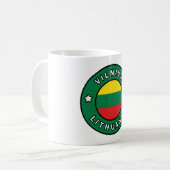Vilnius Litauen Kaffeetasse (Vorderseite Links)