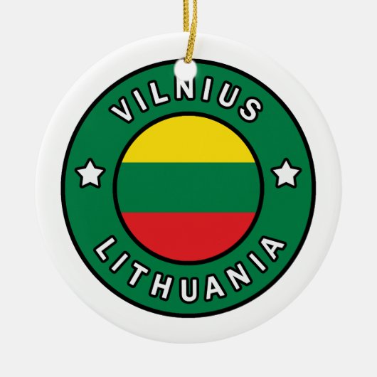 Vilnius Litauen Keramik Ornament (Vorne)