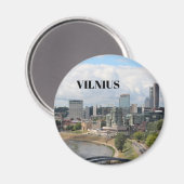 Vilnius Litauen Kitchen Magnet (Vorderseite/Rückseite)