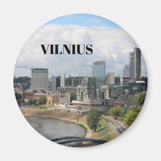 Vilnius Litauen Kitchen Magnet (Vorne)