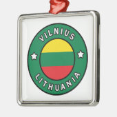 Vilnius Litauen Ornament Aus Metall (Links)