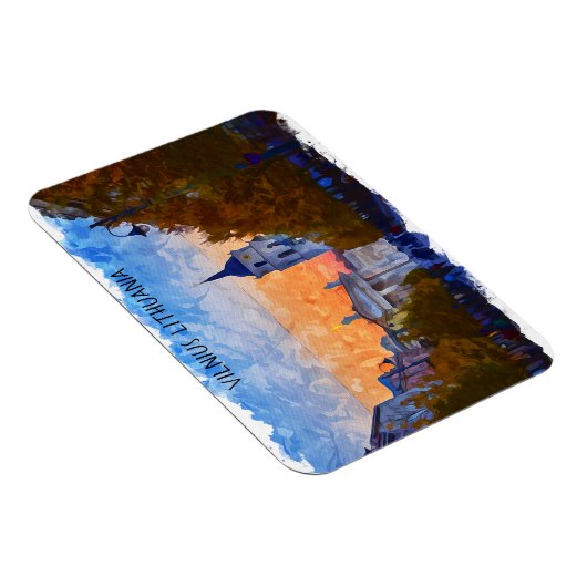 Vilnius Litauen Panorama View Magnet (Rechte Seite)