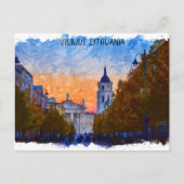 Vilnius Litauen Panorama View Postkarte (Vorderseite)