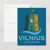 Vilnius Litauen Postkarte (Vorne/Hinten)