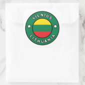 Vilnius Litauen Quadratischer Aufkleber (Tasche)
