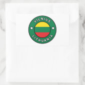 Vilnius Litauen Rechteckiger Aufkleber (Tasche)