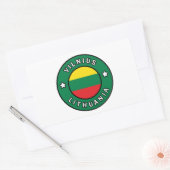 Vilnius Litauen Rechteckiger Aufkleber (Umschlag)
