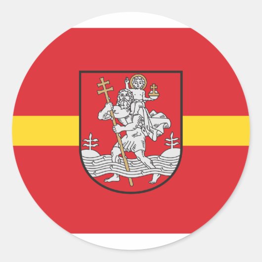 Vilnius, Litauen Runder Aufkleber (Vorderseite)