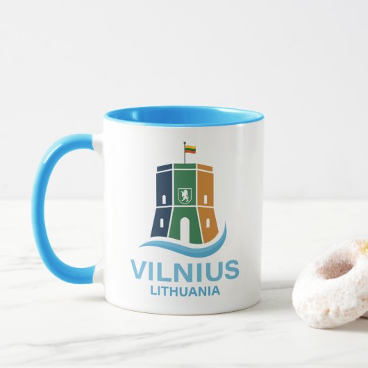 Vilnius Litauen Tasse (Mit Donut)