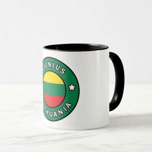 Vilnius Litauen Tasse (VorderseiteRechts)