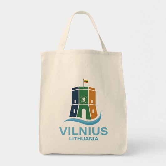 Vilnius Litauen Tragetasche (Vorne)