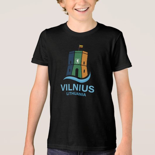 Vilnius Litauen Tri-Blend Shirt (Vorderseite)