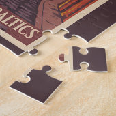 Vilnius Lithuania Illustration Travel Art Vintage Puzzle (Seite)