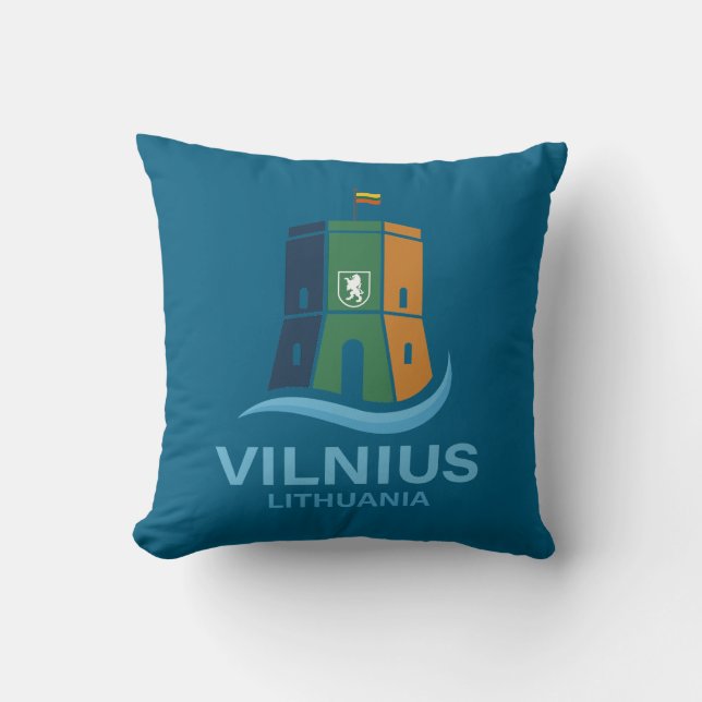 Vilnius Lithuania Kissen (Vorderseite)