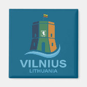 Vilnius Lithuania Magnet (Vorne)