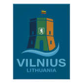 Vilnius Lithuania Poster (Vorderseite)