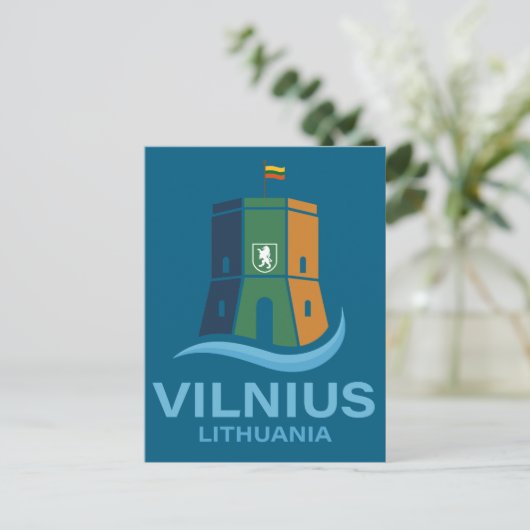 Vilnius Lithuania Postkarte (Stehend Vorderseite)