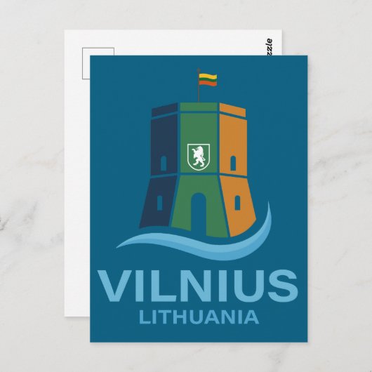 Vilnius Lithuania Postkarte (Vorne/Hinten)