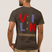 VILNIUS LITHUANIA T-Shirt (Rückseite)