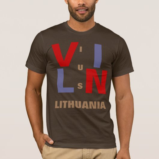 VILNIUS LITHUANIA T-Shirt (Vorderseite)