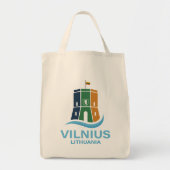 Vilnius Lithuania Tragetasche (Vorne)
