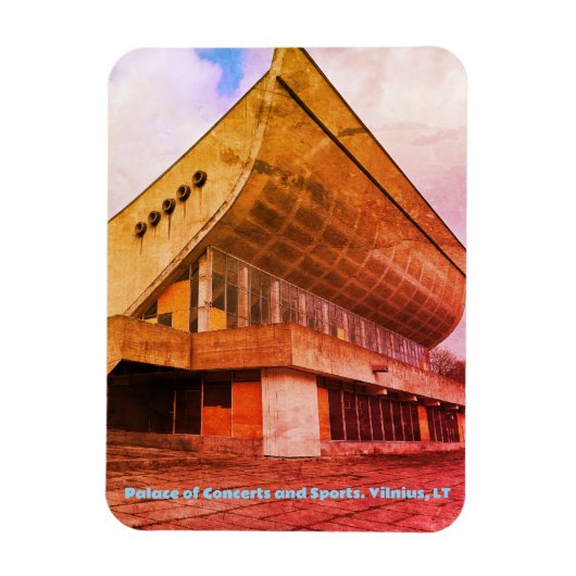 Vilnius, LT Soviet Palace of Concerts & Sports Magnet (Vertikal)