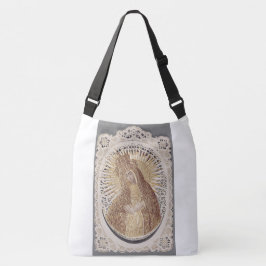 Vilnius Madonna im Gebet ... schöne Kunst Tragetaschen Mit Langen Trägern