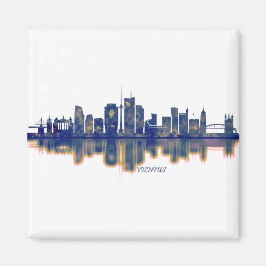 Vilnius Skyline Magnet (Vorne)