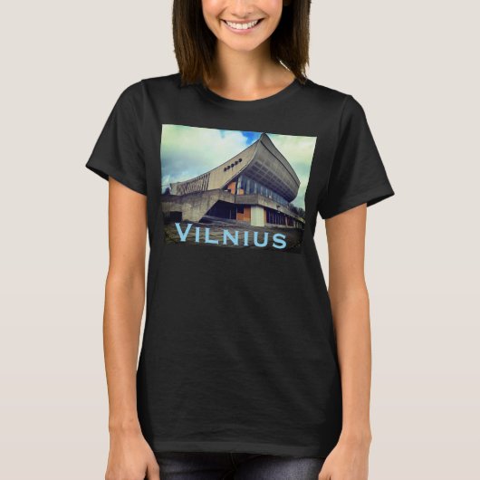 Vilnius Soviet Brutalist Architecture - Lithuania T-Shirt (Vorderseite)