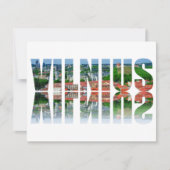 Vilnius Text mit Reflexion (Vorderseite)