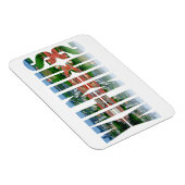 Vilnius Text mit Reflexion Magnet (Rechte Seite)