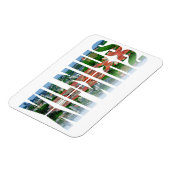 Vilnius Text mit Reflexion Magnet (Linke Seite)