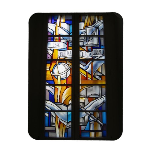 Vilnius Univ. Bibliothek - Hartglas - LITAUEN - Magnet (Vertikal)