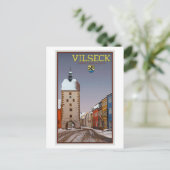 Vilseck - Tower and Gate - Winter Postkarte (Stehend Vorderseite)