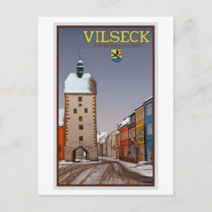 Vilseck - Tower and Gate - Winter Postkarte