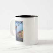 Vilseck - Turm Zweifarbige Tasse (Vorderseite Links)