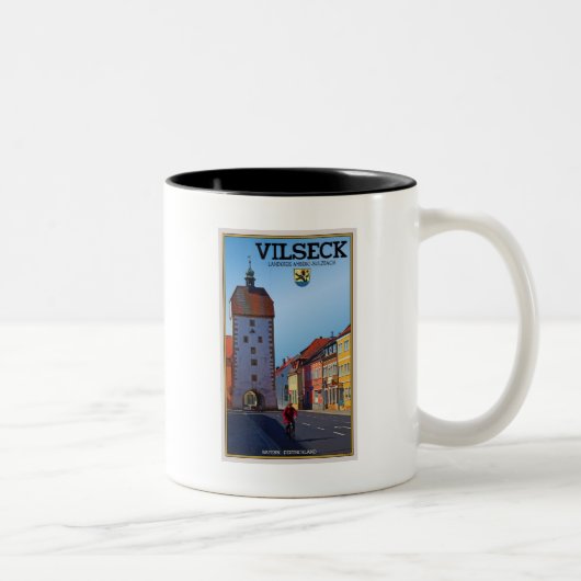 Vilseck - Turm Zweifarbige Tasse (Rechts)