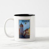 Vilseck - Turm Zweifarbige Tasse (Links)