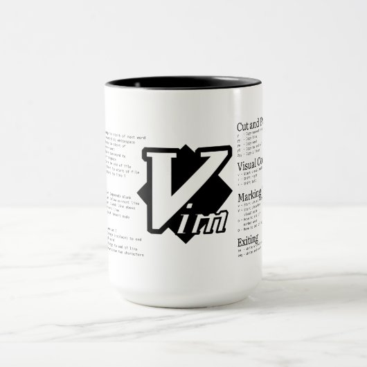 VIM Cheat Sheet Tasse (Zentrum)