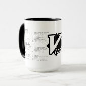 VIM Cheat Sheet Tasse (Vorderseite Links)