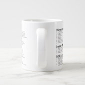VIM Cheat Sheet-Tasse Jumbo-Tasse (Rückseite)