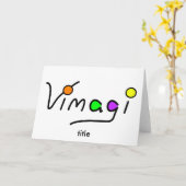 Vimagi Card Karte (Gelbe Blume)