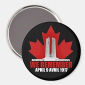 Vimy Ridge, an die wir uns erinnern Magnet (Vorderseite/Rückseite)