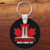 Vimy Ridge, an die wir uns erinnern Schlüsselanhänger (Vorderseite)