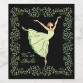 Vin de Ballerina Grace Weinetikett (Einzelnes Label)