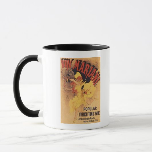 Vin Mariani Dancing Girl Weinkultur und Erde Tasse (Links)